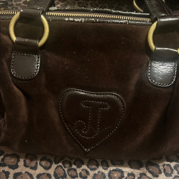Vintage juicy couture brown velour bag - Picture 2 of 9